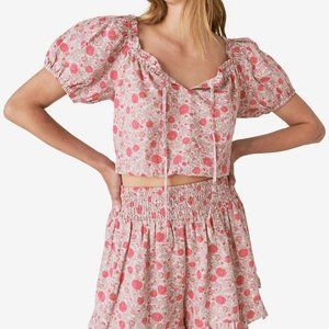 Lucky Brand Printed Cropped Top NWT